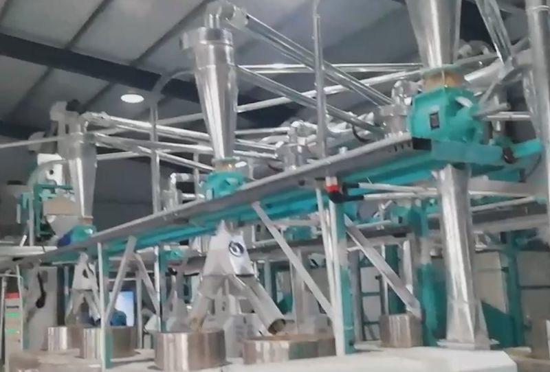 山东德州临邑六加四石磨面粉机生产线
