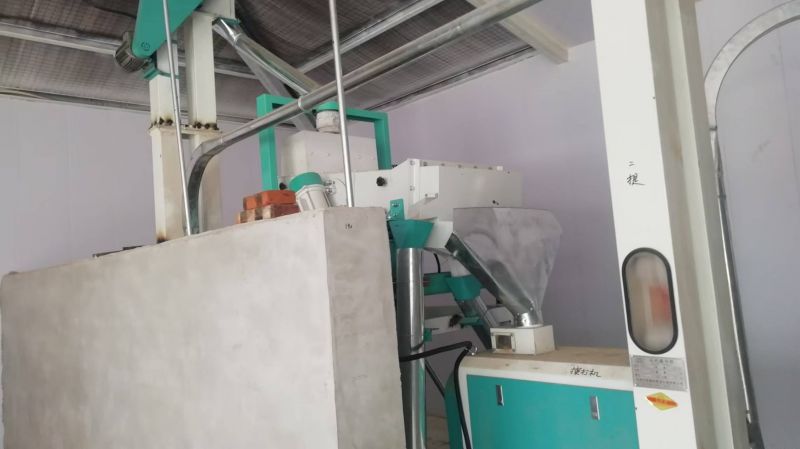 河北省黄骅市石磨面粉机生产线，日处理小麦30吨