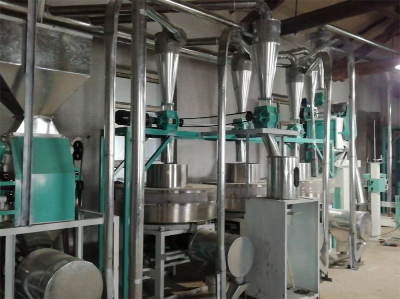 新疆昌吉三加一石磨和六组平筛制粉两套磨粉机