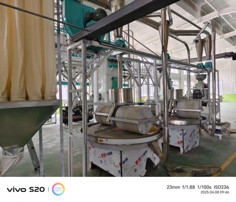 河北沧州八加四石磨面粉机生产线