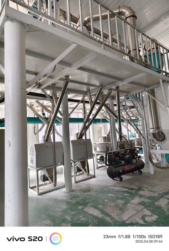 河北沧州八加四石磨面粉机生产线