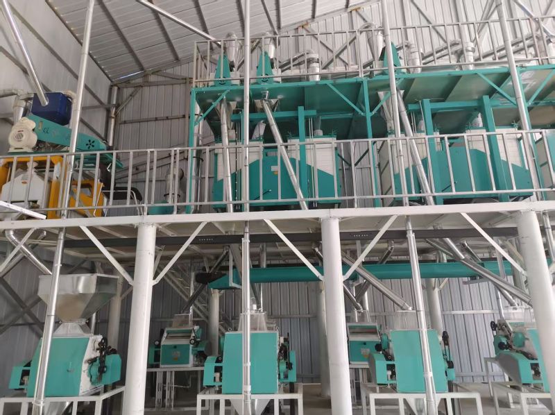 内蒙通辽开鲁县40吨面粉机生产线