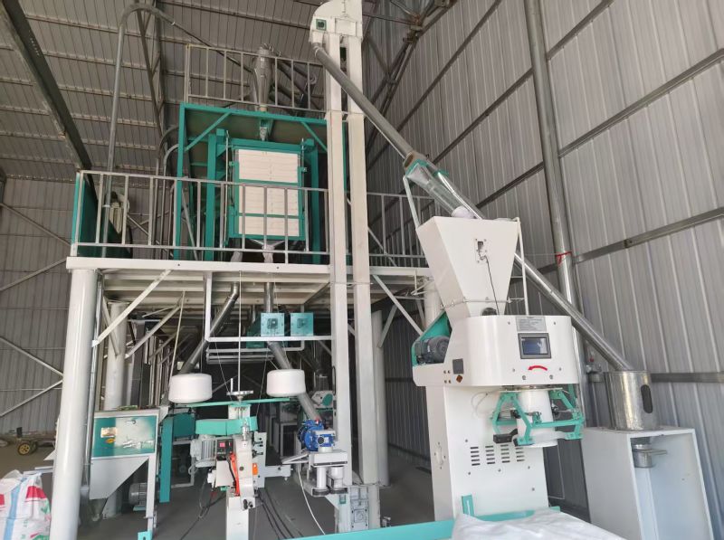 内蒙通辽开鲁县40吨面粉机生产线