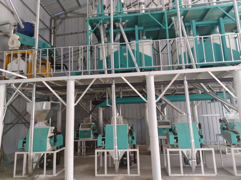 内蒙通辽开鲁县40吨面粉机生产线