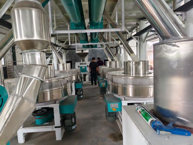 山东菏泽曹县五加一石磨面粉机生产线