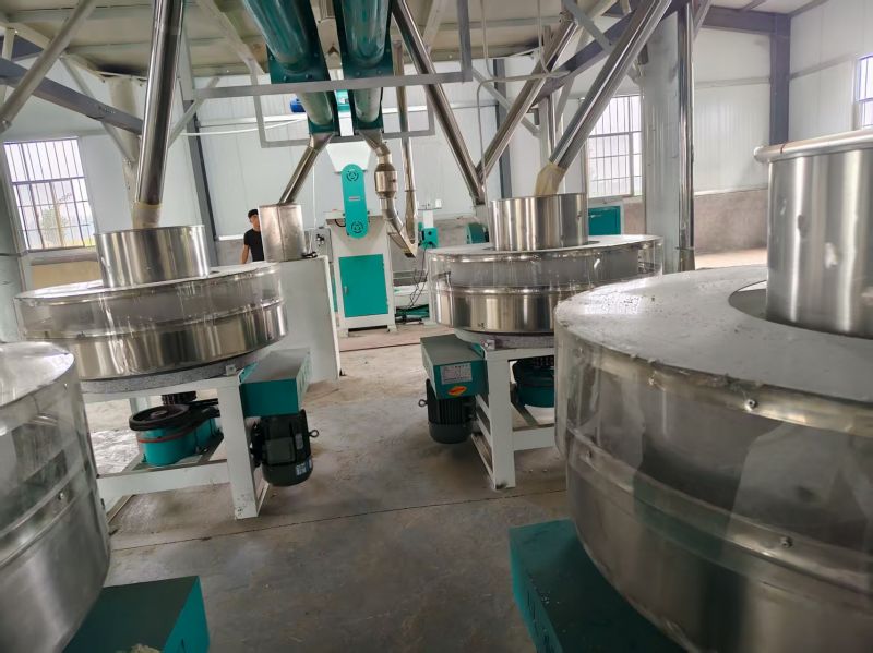 山东菏泽曹县五加一石磨面粉机生产线