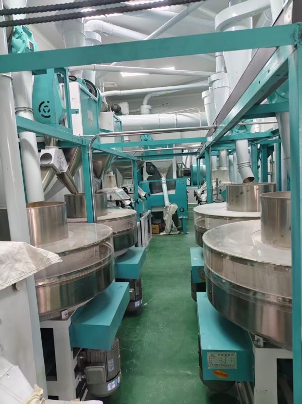 天津宝坻区王总日处理小麦25吨石磨面粉机生产线